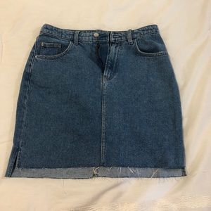 H&M - High Waisted Jean Skirt